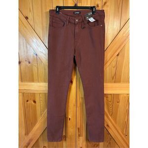 EXPRESS Men's Skinny Brown Hyper Stretch Jeans 32x34 NWT (8052)